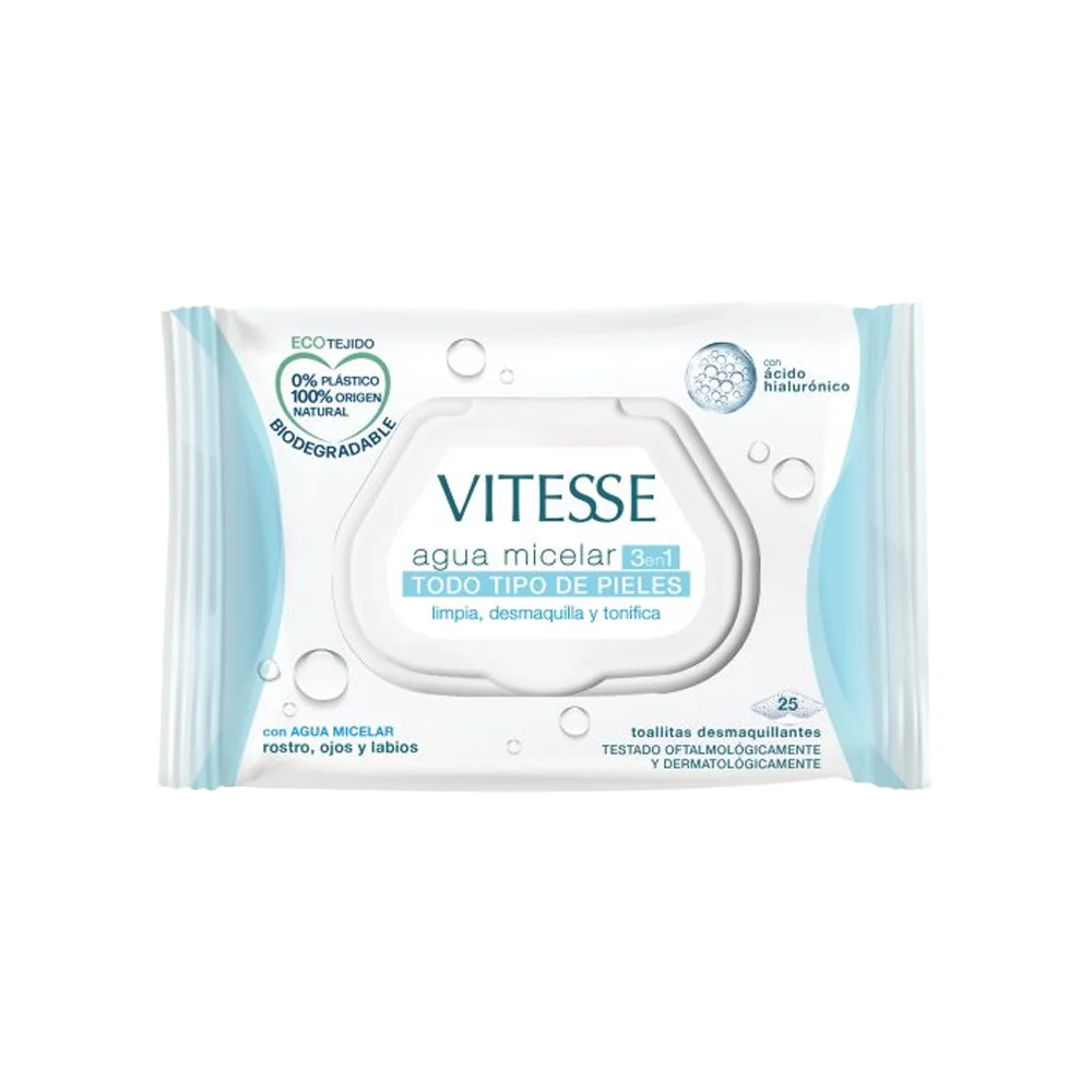 Toallitas Agua Micelar 3 En 1